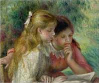 Two Girls Reading